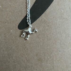 Kids Silver Camel Pendant Necklace - Cute Animal Jewelry